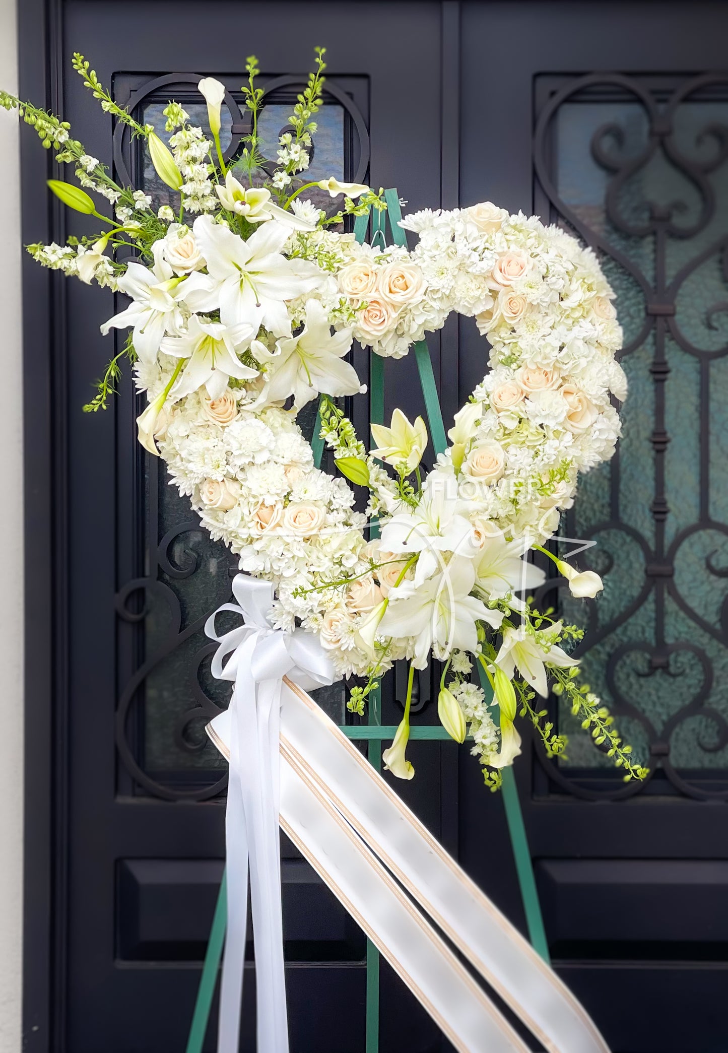 Precious Heart Sympathy Standing Spray - The price will vary depending on the style you choose.