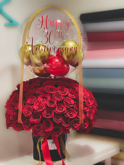 Scarlet Balloon Flower Box