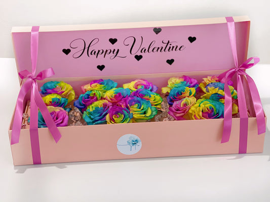 Rainbow Rose in Box